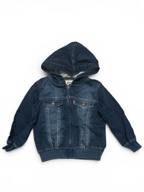 Levi's Kids Hooded Jean Jacket - Dark Blue